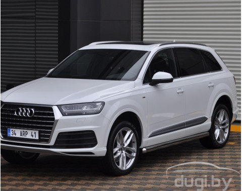 Пороги трубы "Arena" для Audi Q7 2015-...